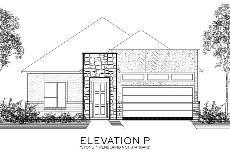 Representative rendering of the exterior for the The Elm by Lillian Custom Homes (Image 24).
