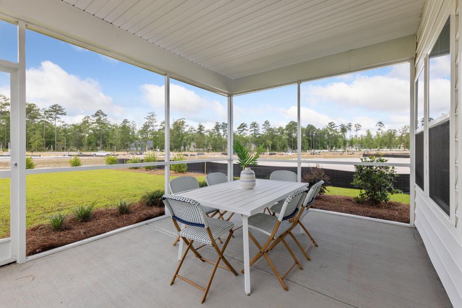 Exterior details and patio area of a home in Limehouse Farms, Summerville (Image 3).