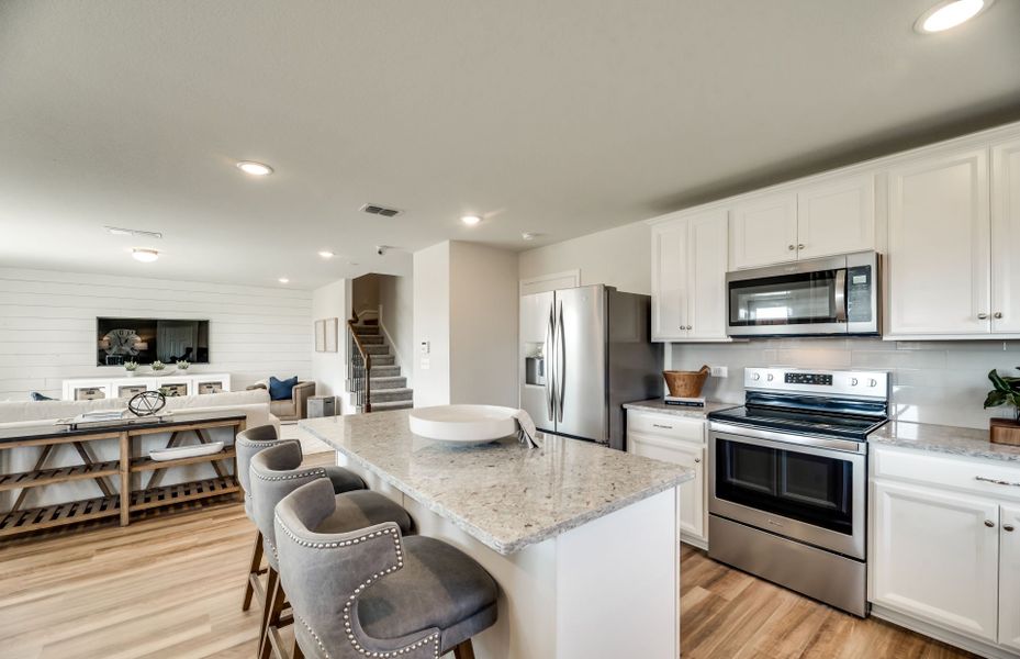Representative furnished interior of a home built from the Sandalwood by Centex in Cottonwood, Howe (Image 9).