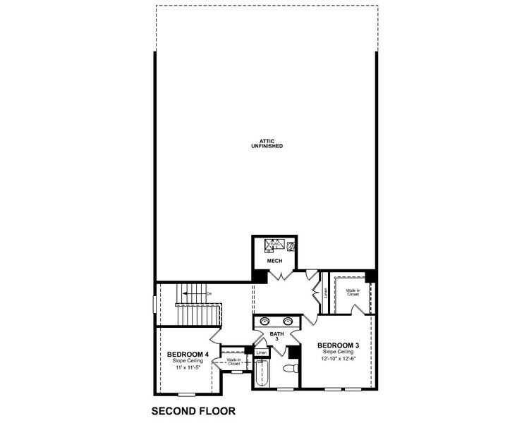 2D floor plan layout of this home in Woodcreek, Fate, TX (Image 19). 2D floor plan layout of this home in Woodcreek, Fate, TX (Image 19).