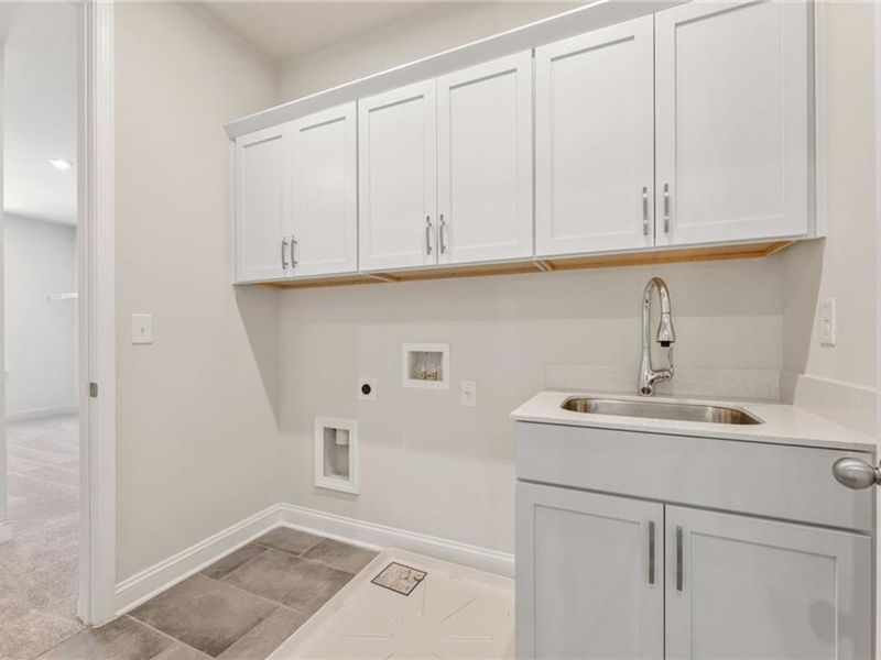 Furnished interior view inside a new home in Melody Lakeside Estates, Buford (Image 6).