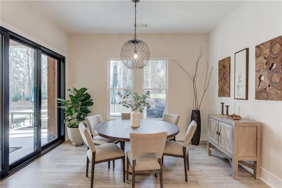 Furnished interior view inside a new home in , Suwanee (Image 8).