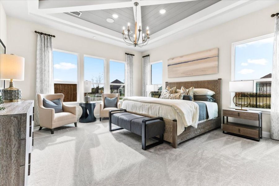 Furnished interior view inside a new home in Nelson Lake, Rockwall (Image 10).