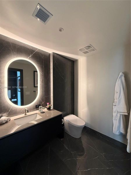 Furnished interior view inside a new home in , Miami (Image 12).