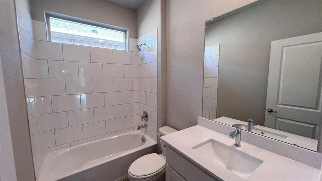 Furnished interior view inside a new home in Bluestem, Rhome (Image 9). Furnished interior view inside a new home in Bluestem, Rhome (Image 9).