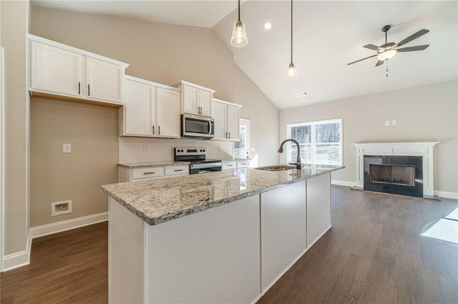 Furnished interior view inside a new home in , Monroe (Image 6).