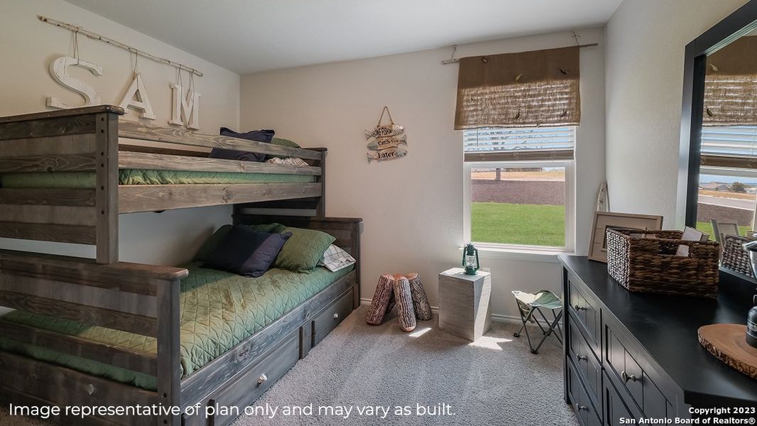 Furnished interior view inside a new home in Redbird Ranch, San Antonio (Image 4).