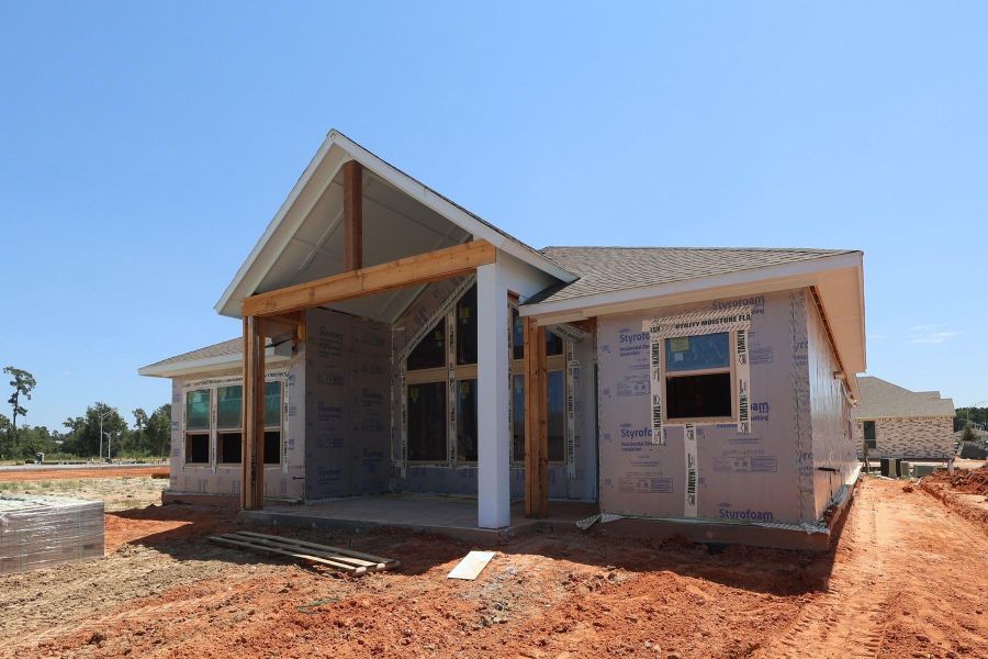 In-progress construction of a new home in Grand Central Park - Ascent Collection, Conroe, TX (Image 9).