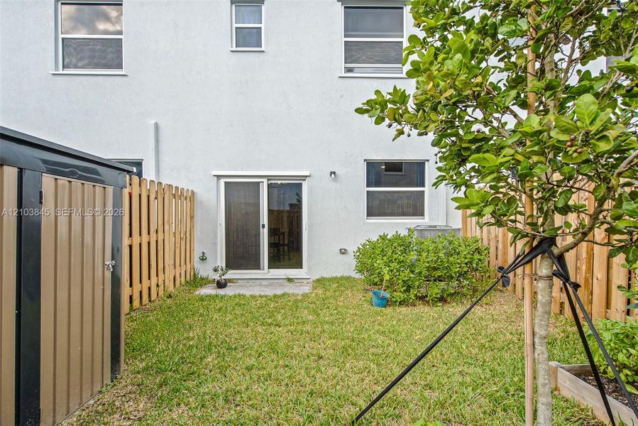 Exterior details and patio area of a home in , Homestead (Image 3). Exterior details and patio area of a home in , Homestead (Image 3).