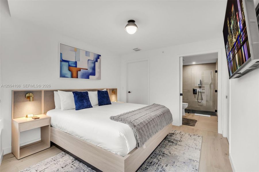 Furnished interior view inside a new home in , Miami (Image 6).
