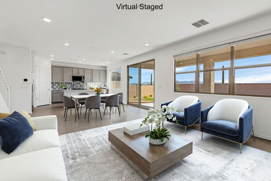 Furnished interior view inside a new home in Silverbell Ridge, Marana (Image 4).