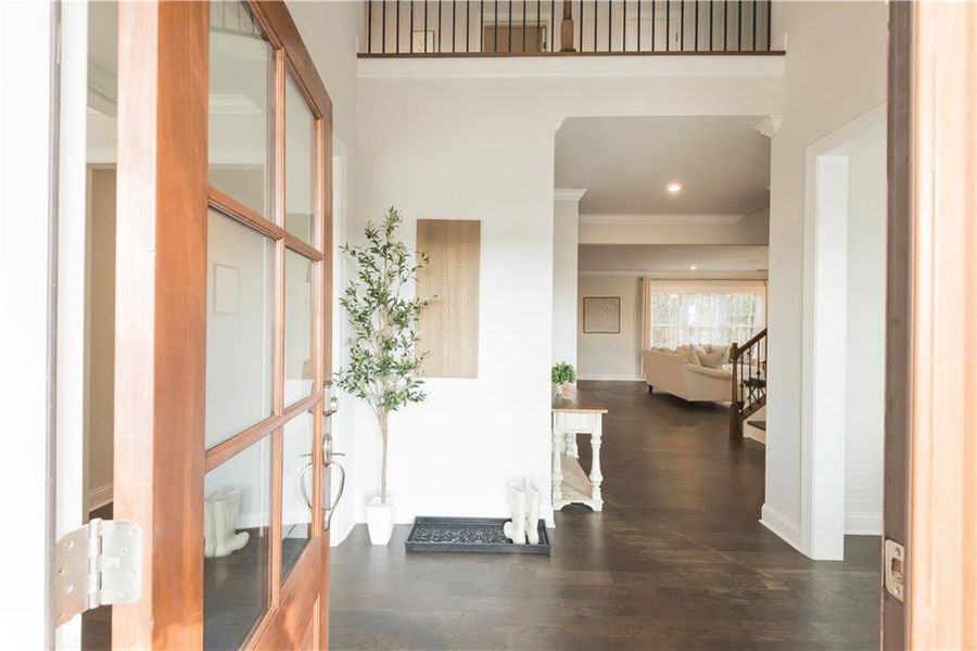Furnished interior view inside a new home in The Estates at Hurricane Pointe, Douglasville (Image 9).