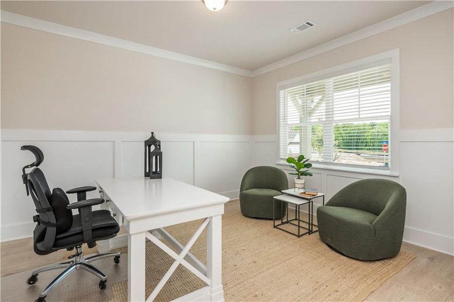 Furnished interior view inside a new home in , Flowery Branch (Image 44).
