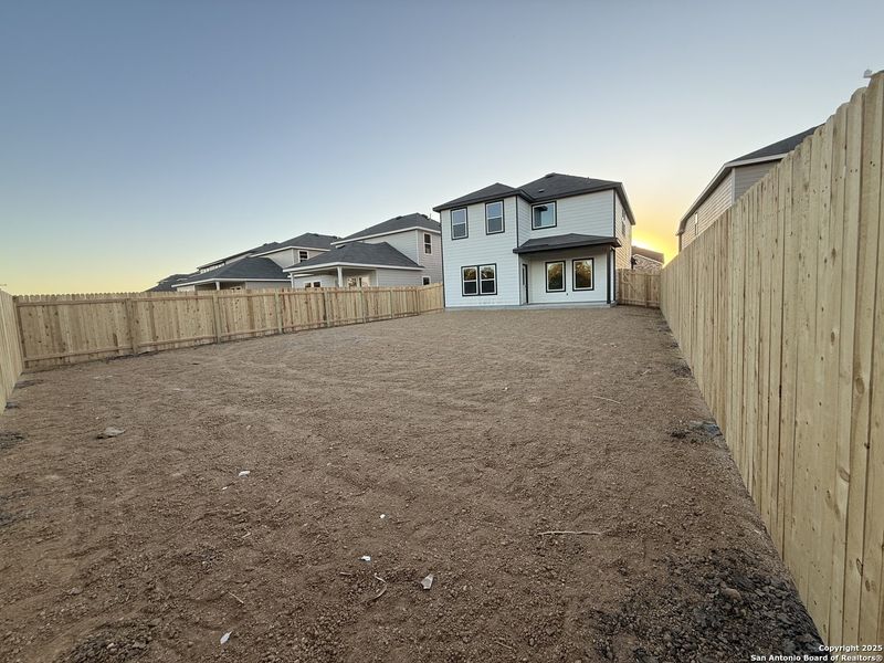 Exterior details and patio area of a home in Meadows at Hennersby Hollow 40's, San Antonio (Image 2). Exterior details and patio area of a home in Meadows at Hennersby Hollow 40's, San Antonio (Image 2).