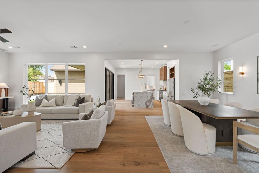 Furnished interior view inside a new home in , Houston (Image 18).