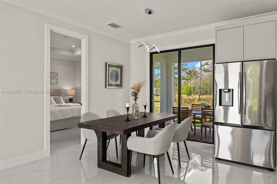 Furnished interior view inside a new home in , Naples (Image 11).