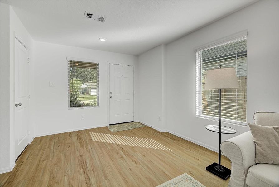 Spacious, unfurnished interior of a new home in Pinewood at Grand Texas: Colonial & Cottage Collections, New Caney (Image 19).
