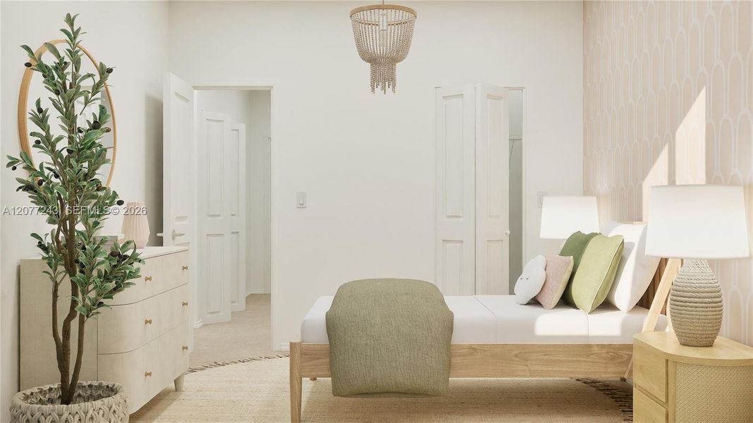 Furnished interior view inside a new home in Sunscapes, Florida City (Image 13). Furnished interior view inside a new home in Sunscapes, Florida City (Image 13).