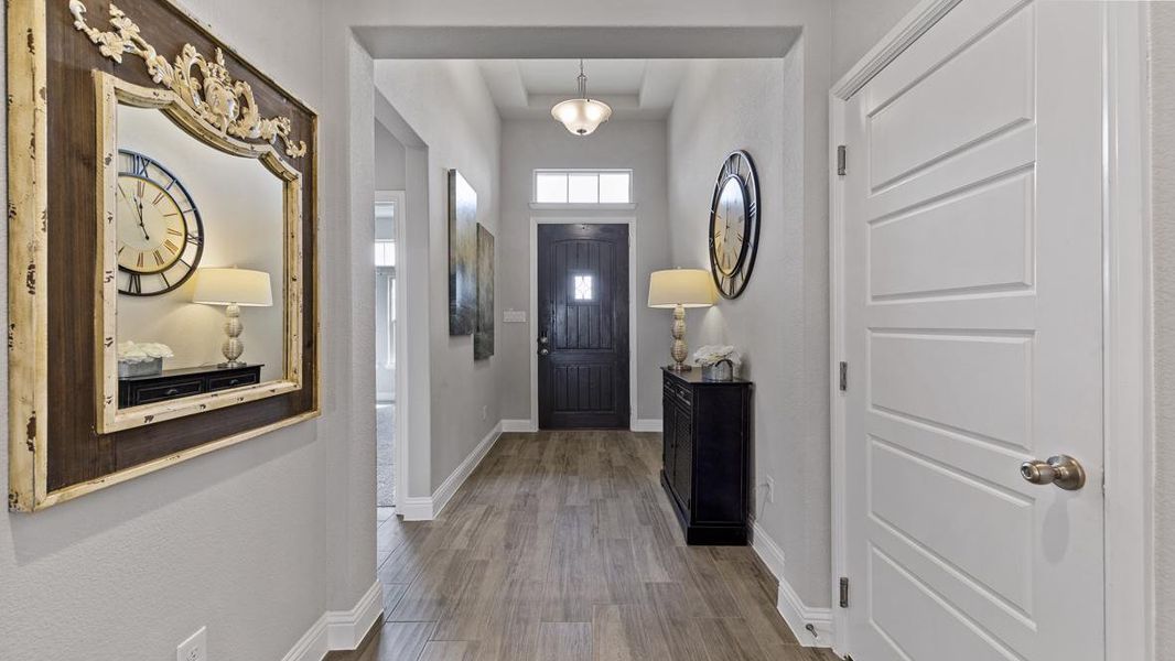 Furnished interior view inside a new home in Eagle Creek, Denton (Image 37).