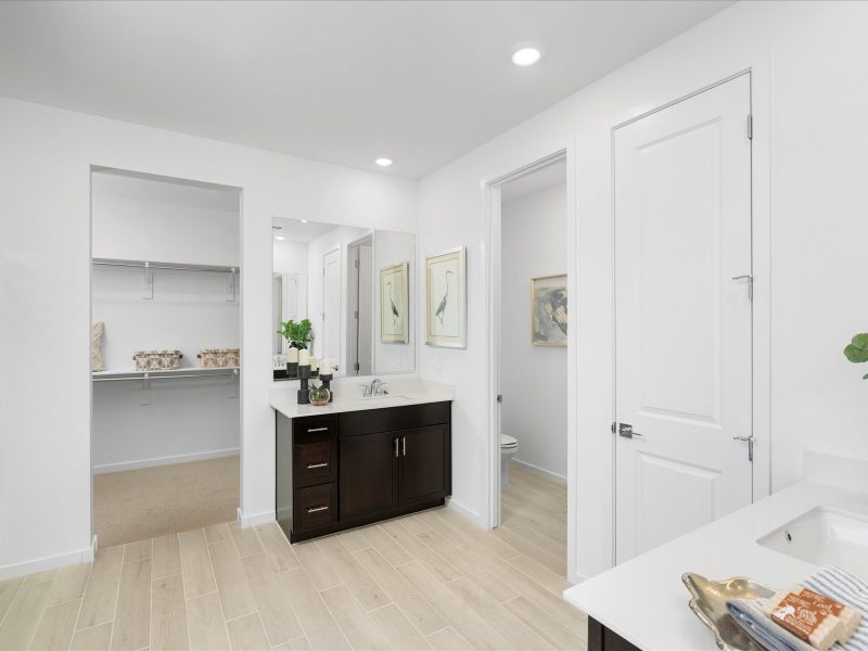 Furnished interior view inside a new home in Abel Ranch Signature Series, Goodyear (Image 11).