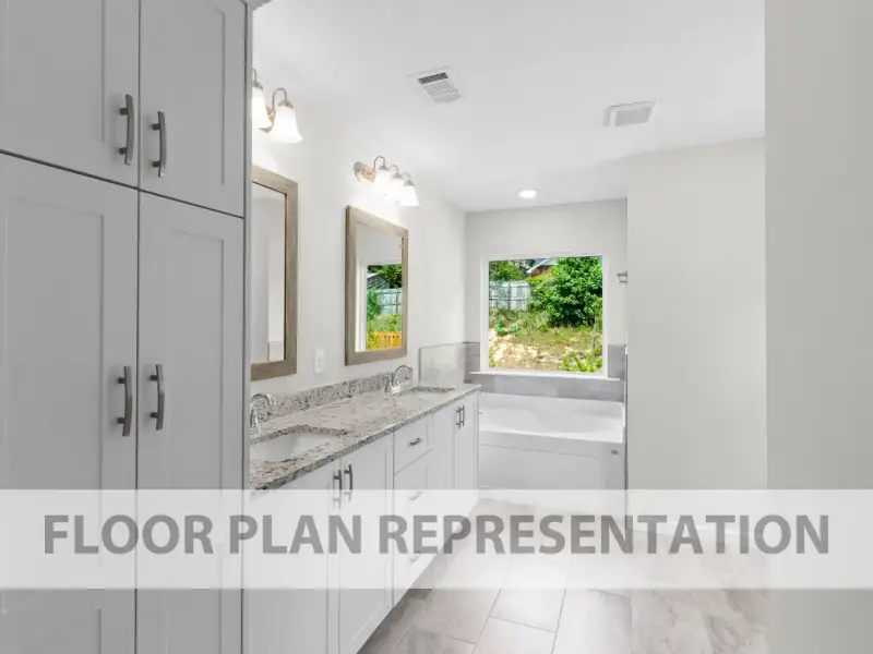 Primary Bathroom | Hampton II Plan by Ivey Homes
