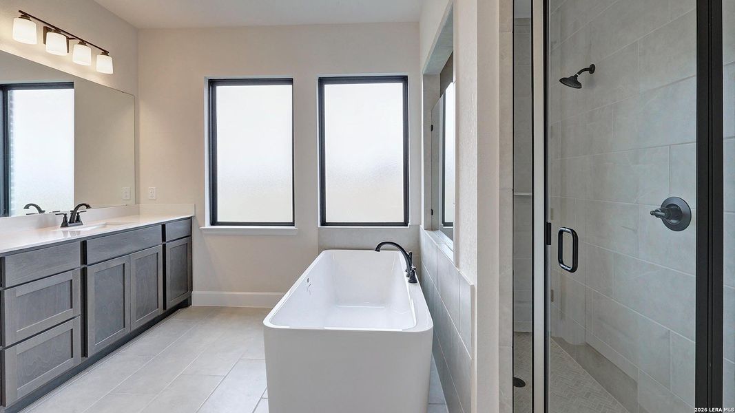 Furnished interior view inside a new home in Alsatian Oaks, Castroville (Image 7).