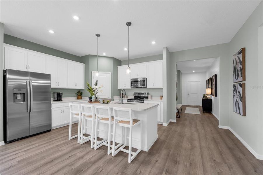 Furnished interior view inside a new home in Green Leaf, West Melbourne (Image 22).
