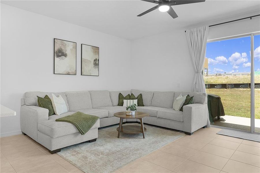 Furnished interior view inside a new home in Waterstone, Groveland (Image 11).