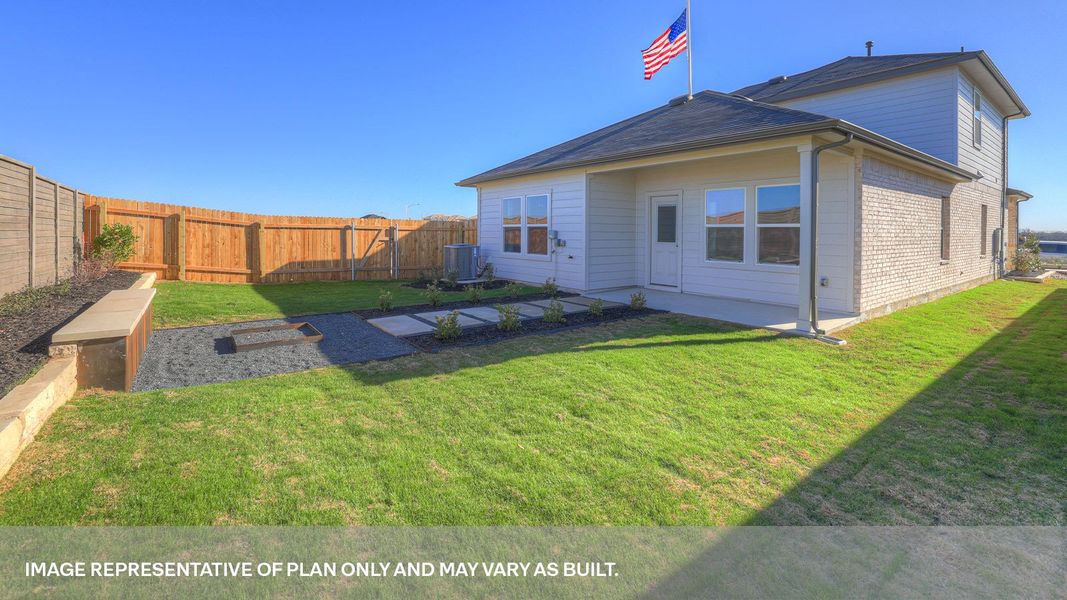 Exterior details and patio area of a home in Whisper South, San Marcos (Image 4). Exterior details and patio area of a home in Whisper South, San Marcos (Image 4).