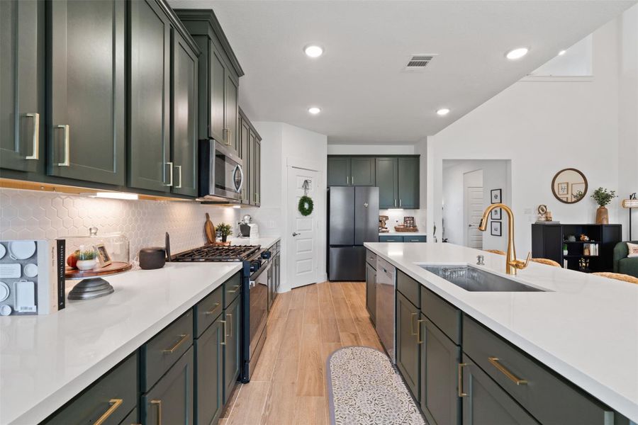 Furnished interior view inside a new home in Sorella, Tomball (Image 16).