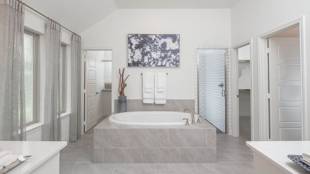 Furnished interior view inside a new home in Meadows of Mill Creek, Seguin (Image 14).