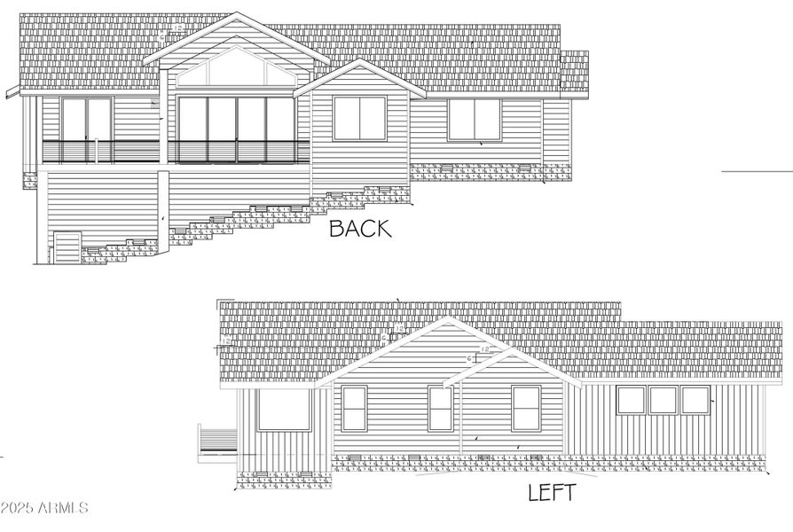 Back & Left elevations Back & Left elevations
