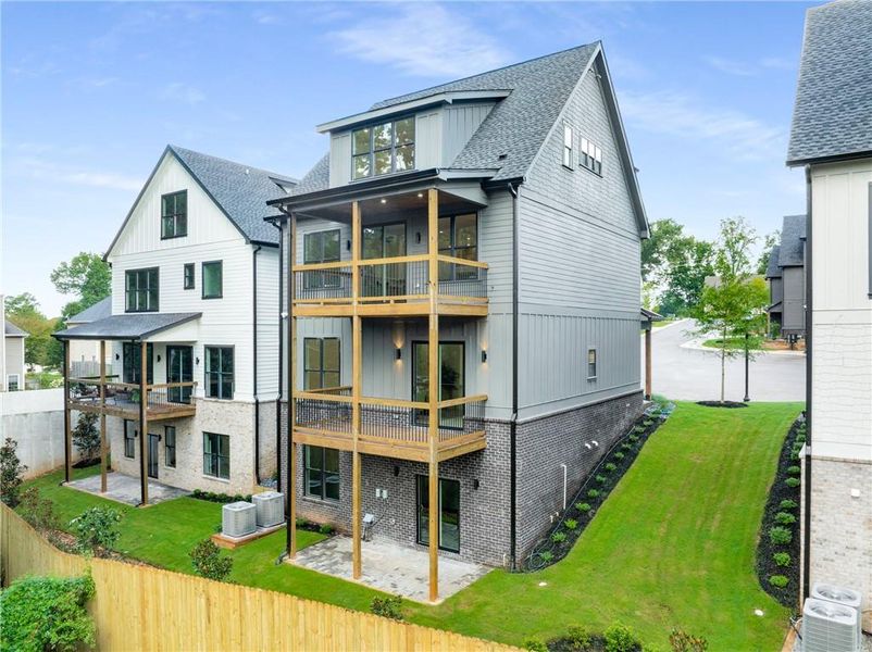 Front exterior of a new home in , Smyrna, GA, highlighting curb appeal (Image 25).