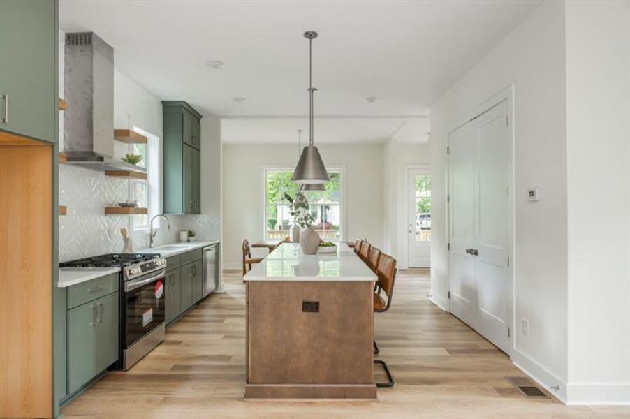 Furnished interior view inside a new home in , Atlanta (Image 32).