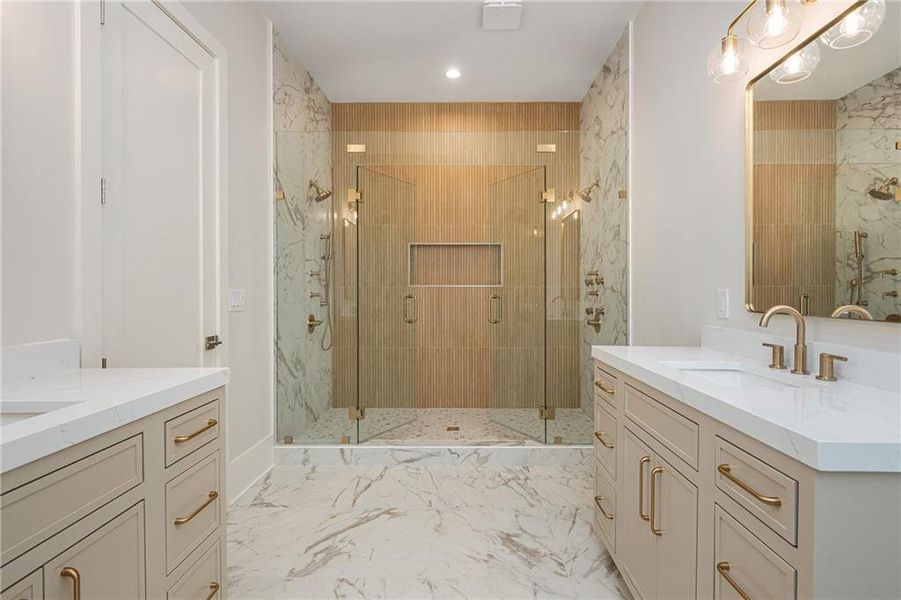 Furnished interior view inside a new home in , Alpharetta (Image 65).