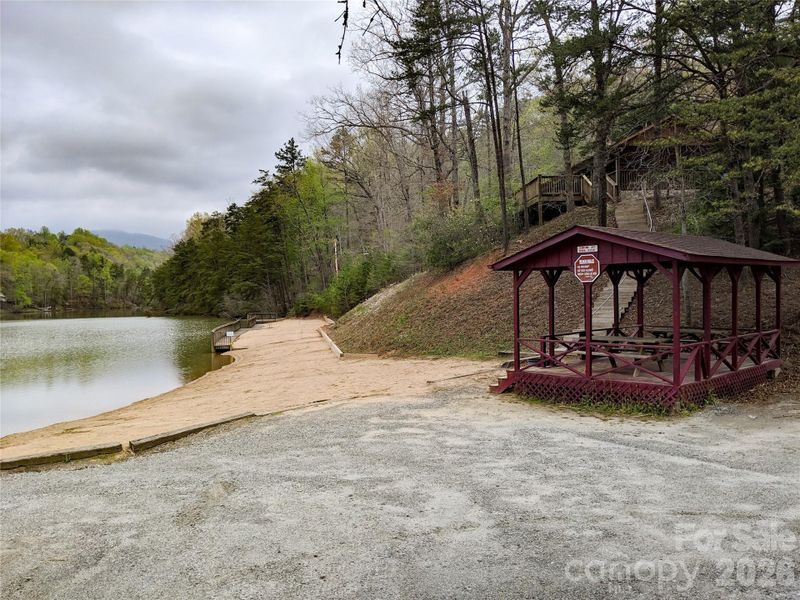 Riverbend Community Amenities. Lakeside common area