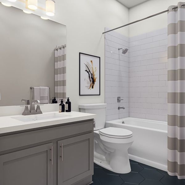 Representative furnished interior of a home built from the Fairfield by Tri Pointe Homes in Park Collection at Lariat, Liberty Hill (Image 16). Representative furnished interior of a home built from the Fairfield by Tri Pointe Homes in Park Collection at Lariat, Liberty Hill (Image 16).