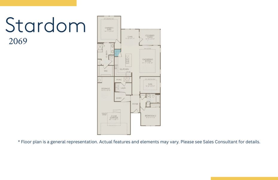 2D floor plan layout of this home in Forestwood, Longs, SC (Image 5).