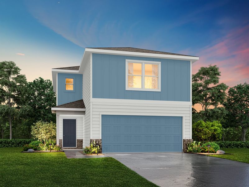 Representative exterior photo of a completed home built from the Glacier by National HomeCorp in Summit Place, Eden, NC (Image 15).