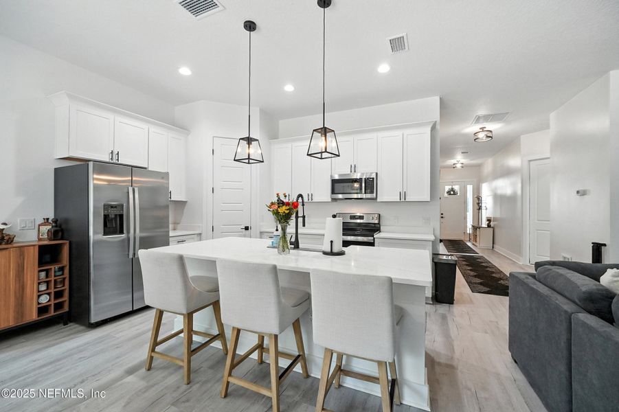 Furnished interior view inside a new home in , Jacksonville (Image 1). Furnished interior view inside a new home in , Jacksonville (Image 1).