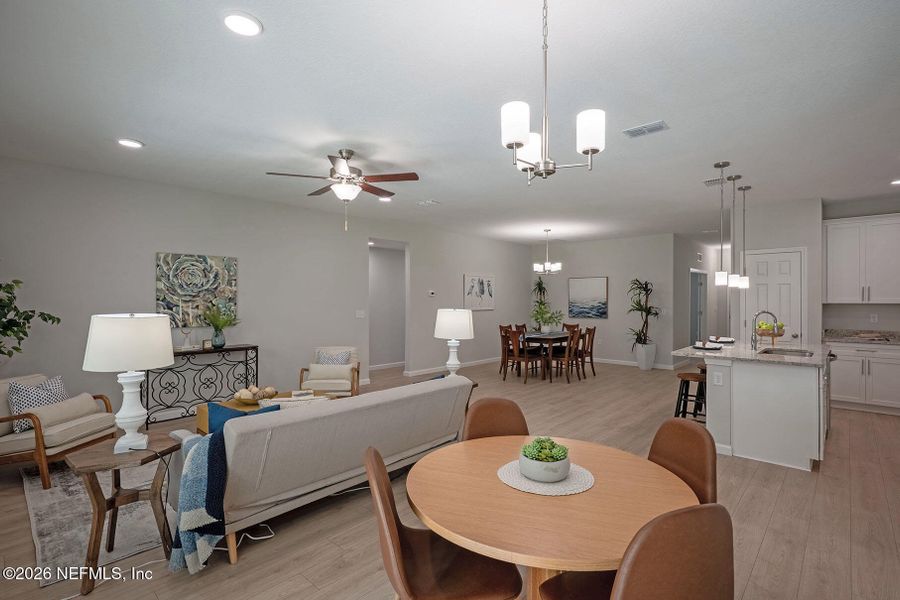 Furnished interior view inside a new home in , Jacksonville (Image 11).