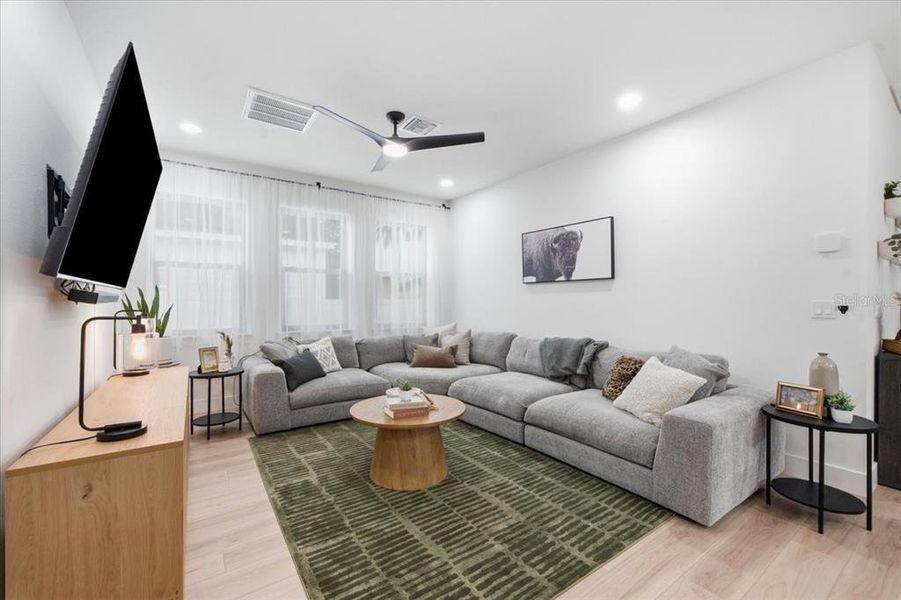 Furnished interior view inside a new home in , Tampa (Image 10). Furnished interior view inside a new home in , Tampa (Image 10).
