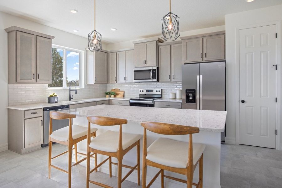 Representative furnished interior of a home built from the Plan 2566 Modeled by KB Home in Pepper Grove II, Palmetto (Image 6). Representative furnished interior of a home built from the Plan 2566 Modeled by KB Home in Pepper Grove II, Palmetto (Image 6).