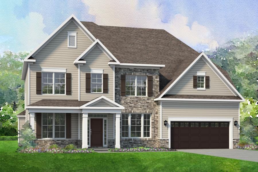 Representative exterior photo of a completed home built from the Arlington by Niblock Homes in Red Hill, Concord, NC (Image 7).