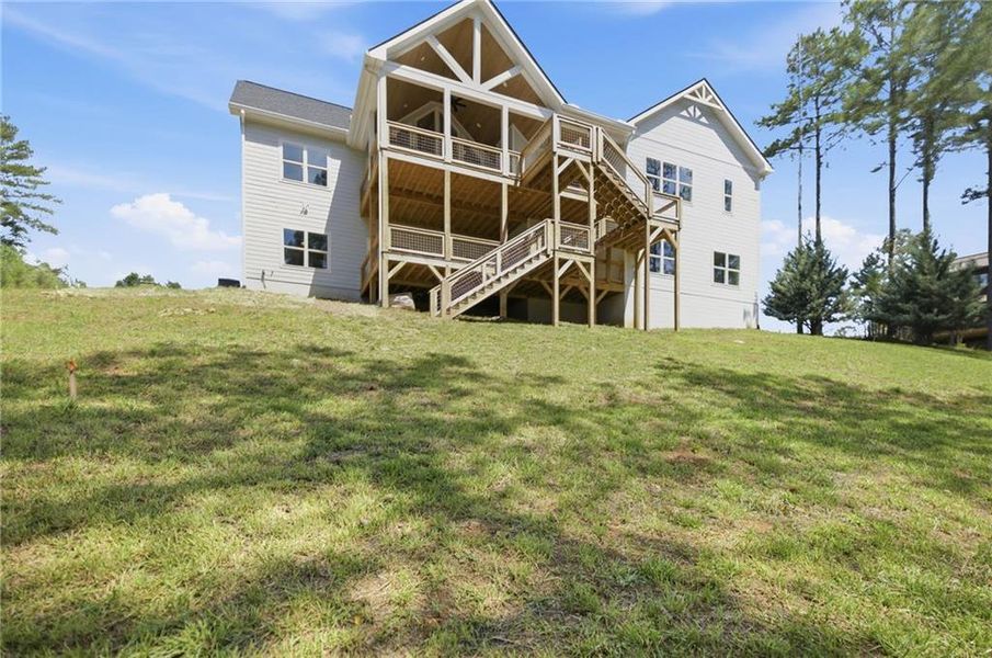 Exterior details and patio area of a home in , Blairsville (Image 23). Exterior details and patio area of a home in , Blairsville (Image 23).