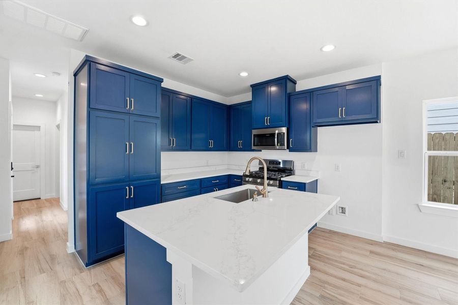 Furnished interior view inside a new home in , La Porte (Image 12). Furnished interior view inside a new home in , La Porte (Image 12).