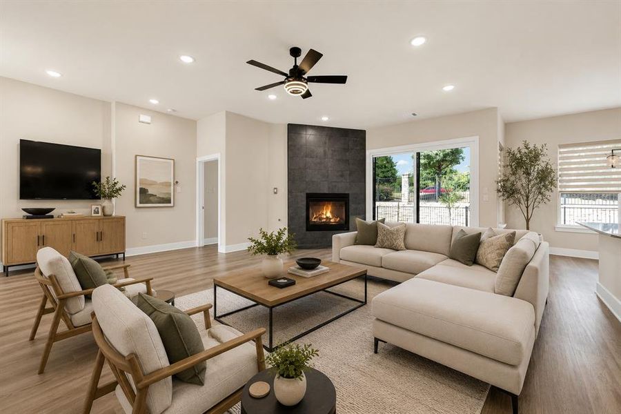 Living - virtually staged