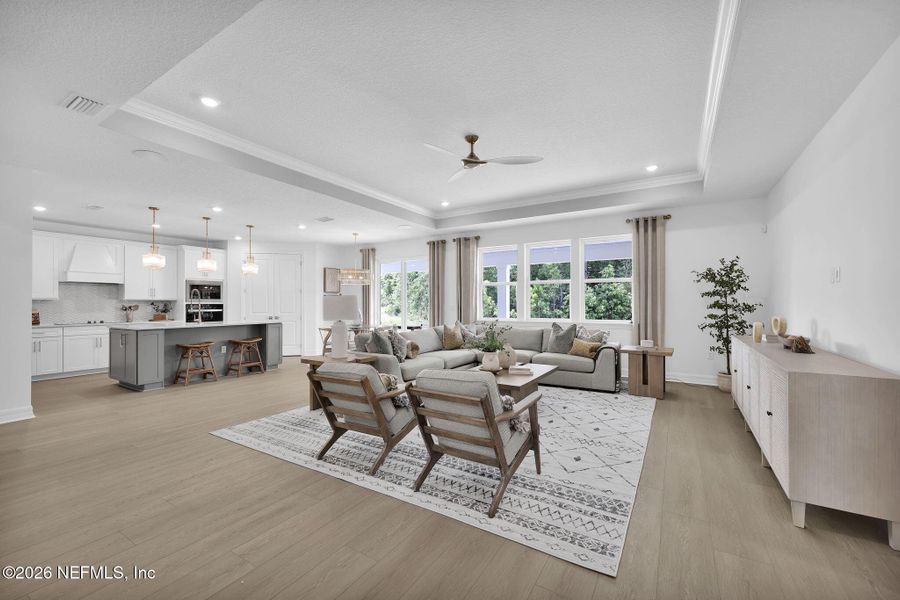 Furnished interior view inside a new home in Hyland Trail, Green Cove Springs (Image 17).