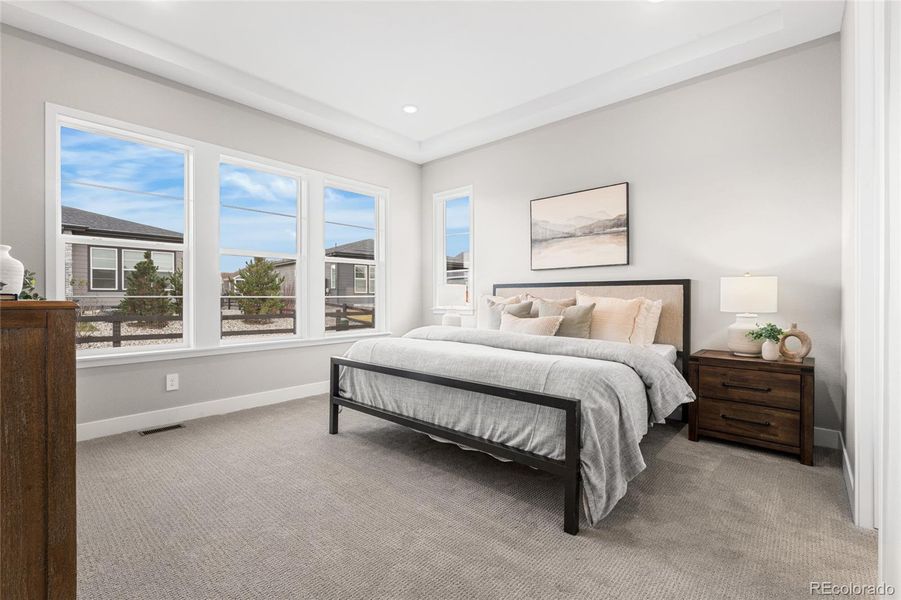 Furnished interior view inside a new home in Hilltop at Inspiration, Aurora (Image 16).