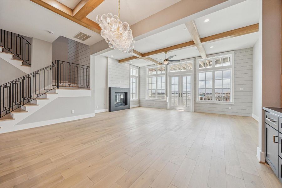 Beautiful open floor plan with expansive views of Clear Lake.   Perfect for entertaining!